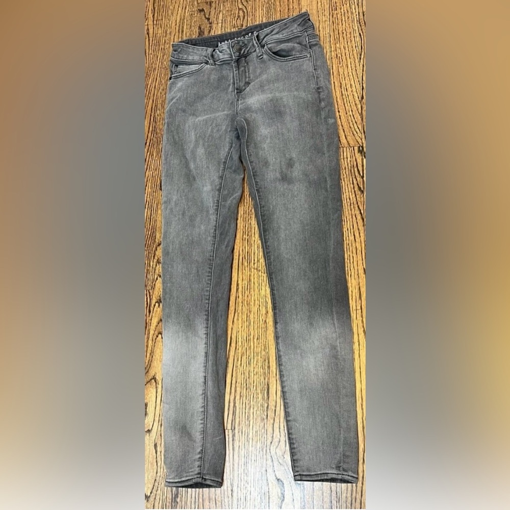 Articles of Society Jeans Size 24 (00) Skinny Gray Black Denim Faded Streetwear